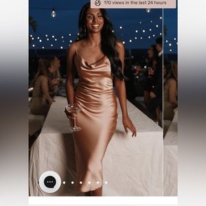 Petal and pup Persia dress in gold